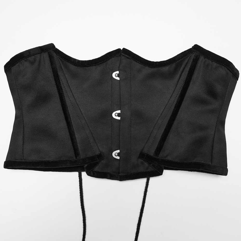 Punk Rave - Bat Wrap Unterbrustkorsett - Schwarz